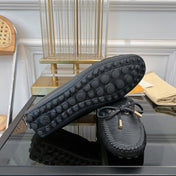 LV GLORIA FLAT LOAFER PLAIN BLACK
