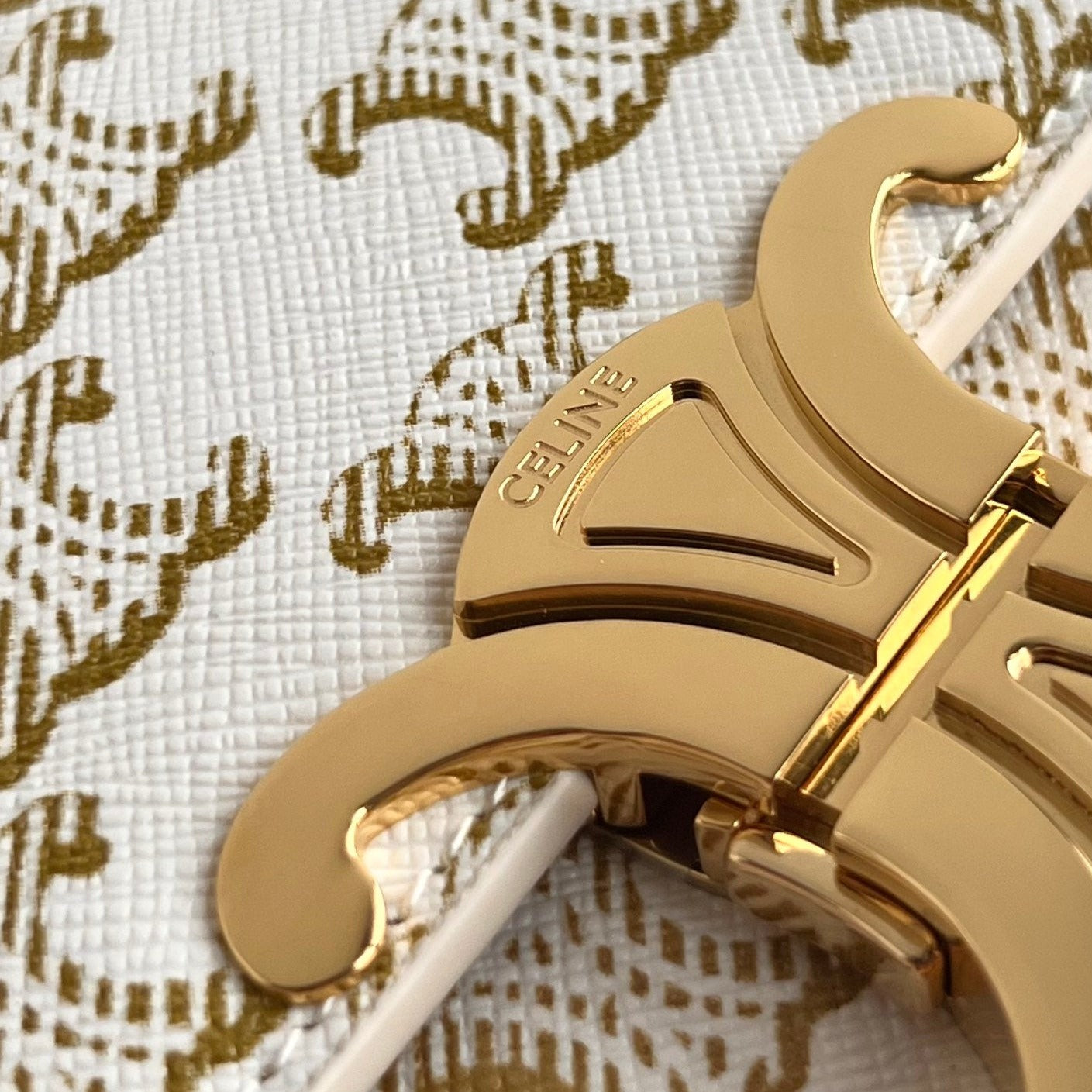 TRIOMPHE 20 WHITE PATTERN CALFSKIN