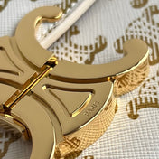 TRIOMPHE 20 WHITE PATTERN CALFSKIN