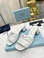 PRA EMBROIDERED SANDALS 45 WHITE LAMBSKIN