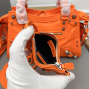 NEO CAGOLE 26 IN ORANGE LAMBSKIN