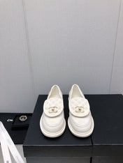 moccasins white denim 40mm