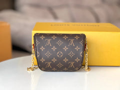 LV 25S MINI BUMBAG 17 IN BROWN MONOGRAM CALFSKIN GOLD HARDWARE