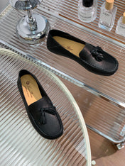 LP DOT SOLE WALK LOAFERS BLACK LAMBSKIN