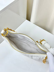 CD LOUNGE 26 BAG IN WHITE LAMBSKIN