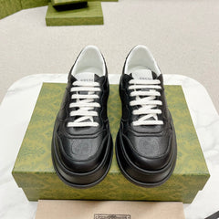 GG EMBOSSED TRAINER BLACK CALFSKIN