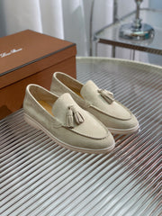 LP SUMMER WALK TASSELS LOAFERS BEIGE SUEDE