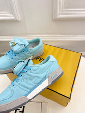 FENDI TRAINER SNEAKER IN SKY BLUE LAMBSKIN