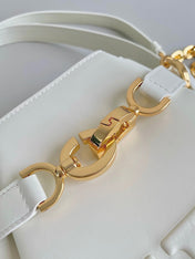 MEDIUM C'EST 24 IN WHITE CD-EMBOSSED CALFSKIN