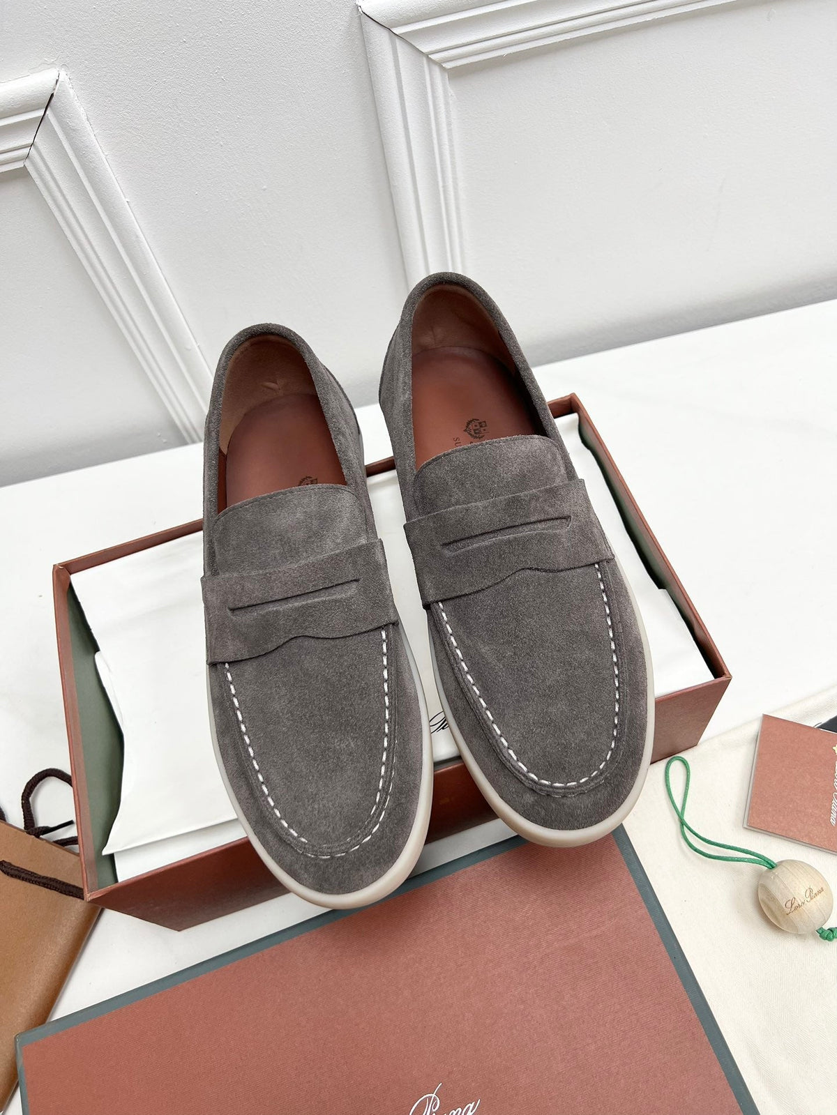 LP RETRO SUMMER WALK LOAFERS ASH SUEDE