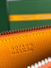 INSERT LOUISE 21 IN RED ORANGE GOYARDINE CANVAS