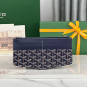 INSERT LOUISE 21 IN GUNPOWDER BLUE GOYARDINE CANVAS