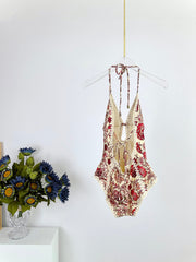 ZIMMERMANN BIKINI WITH PLUNGING NECKLINE 270503