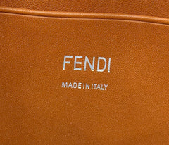 FENDI 19 BAGUETTE BAG IN LIGHT BLUE CANVAS WITH SILVER HARDWARE