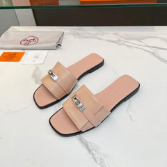Giulia Sandal Rose Cannelle Calfskin