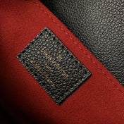 POCHETTE MÉTIS EAST WEST 21 IN BLACK AND BEIGE MONOGRAM EMPREINTE CALFSKIN EMBOSSED LOGO