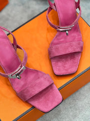 Glamour 75 Sandal Pink Suede