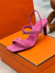 Glamour 75 Sandal Pink Suede