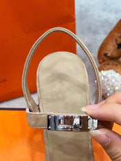 Glamour 75 Sandal Light Brown Suede