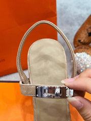 Glamour 75 Sandal Light Brown Suede