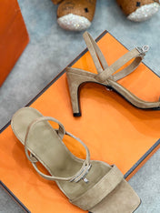 Glamour 75 Sandal Light Brown Suede