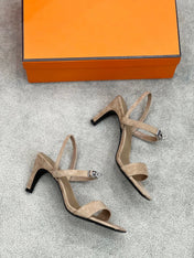 Glamour 75 Sandal Light Brown Suede