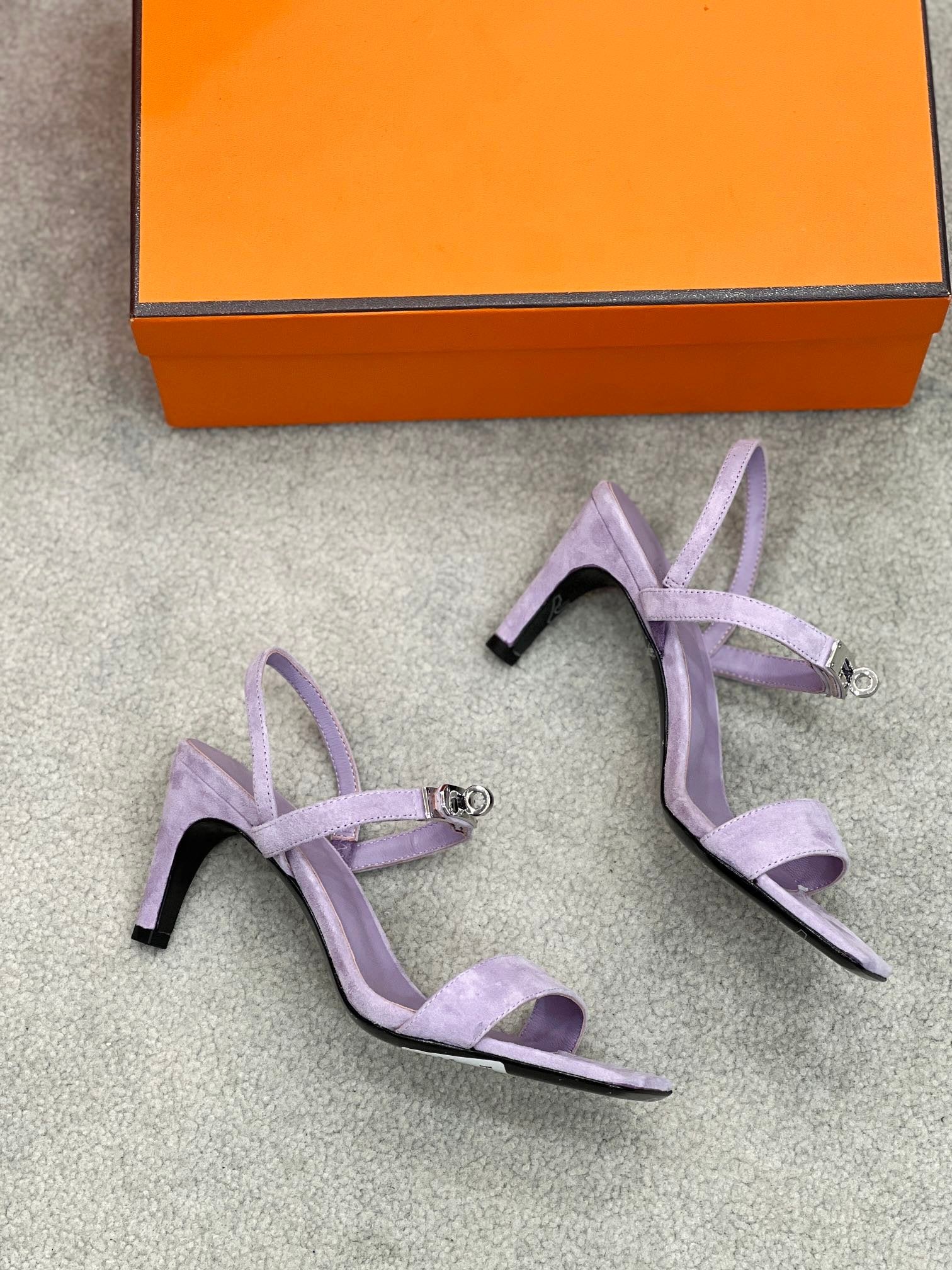 Glamour 75 Sandal Purple Suede