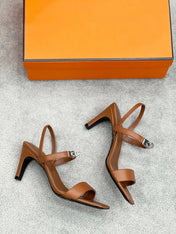 Glamour 75 Sandal Brown Leather