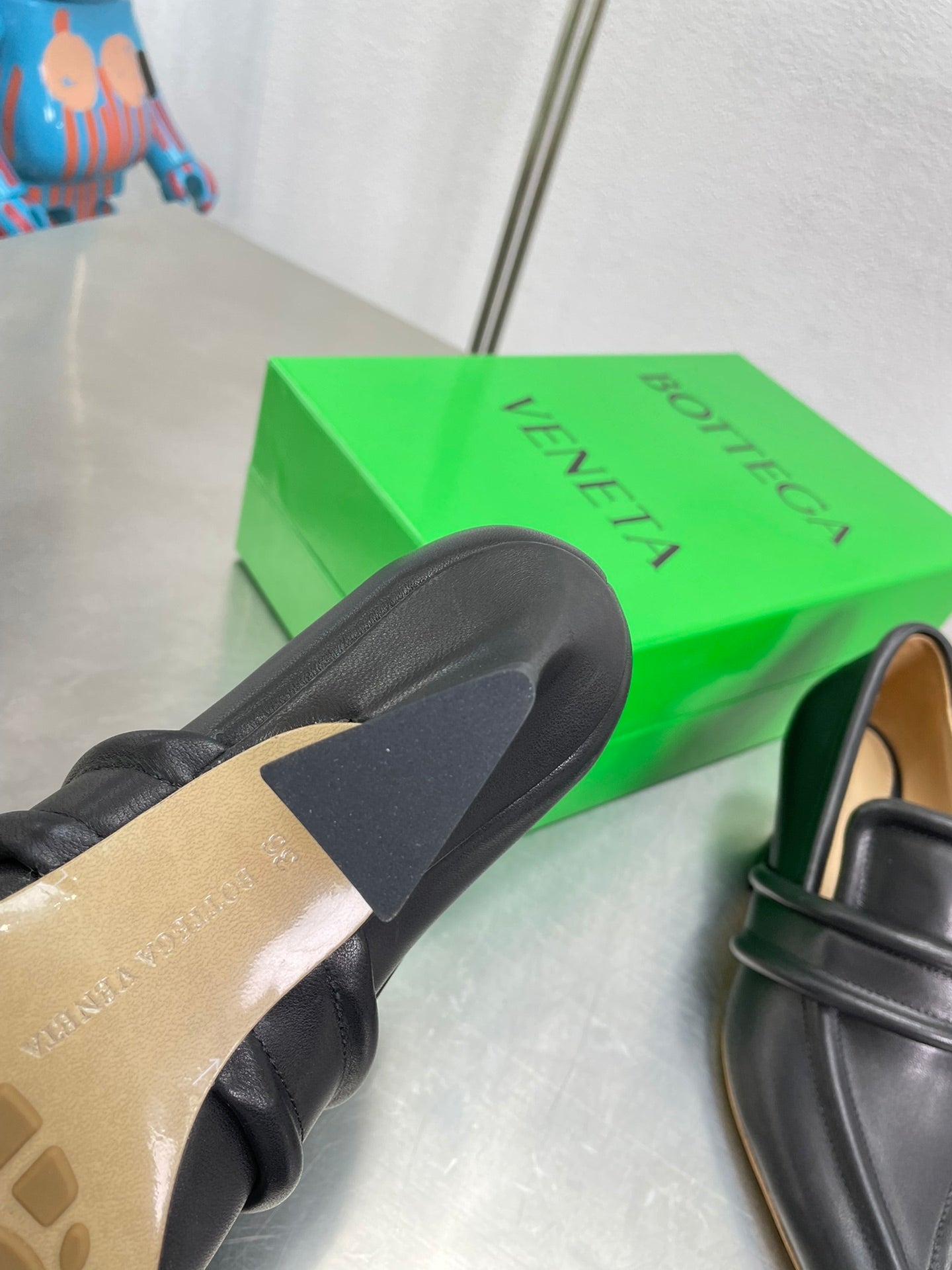 HIGH PUMP 35 MM IN BLACK CALFSKIN