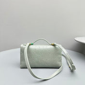 Extra Pocket L19 Sage Ostrich Leather Ghw