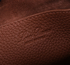 NANO SMILE BAG 18 IN UMBER BROWN CALFSKIN