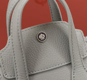 NANO SMILE BAG 18 IN HARBOR GRAY CALFSKIN