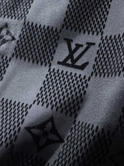 LV LONG-SLEEVED SHIRT IN BLACK DAMIER COTTON 238803