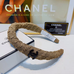 CAMEL BROWN WRINKLED FABRIC HAIRBAND 925629