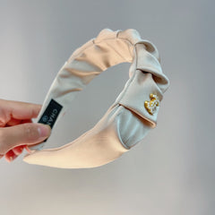 WHITE CREAM FABRIC HAIRBAND 925660
