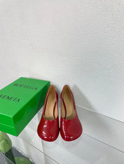 ATOMIC HIGH PUMP 9 CM IN RUBY RED CALFSKIN