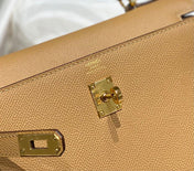 KELLY 25CM IN CHAI EPSOM CALFSKIN GOLD HARDWARE