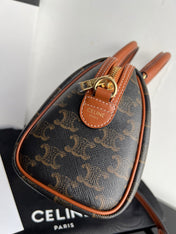 BOSTON TRIPHOME 19 BLACK PATTERN CALFSKIN