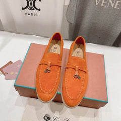 LP SUMMER CHARMS WALK LOAFERS ORANGE SUEDE