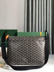 CITADIN MESSENGER BAG 39 IN BLACK GOYARDINE CANVAS