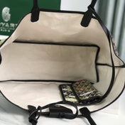 SAINT LOUIS PM BAG 34 IN GREEN LETTRES CAMOUFLAGE GOYARDINE CANVAS