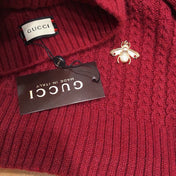 SET SCARF AND HAT IN JAM RED WOOL 945022