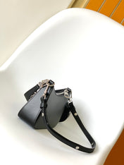 MARELLINI 19 BLACK EPI GRAINED LEATHER