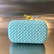 KNOT 20 IN BLUE PASTEL LAMBSKIN