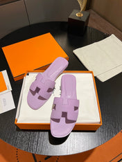 0RAN SANDAL Leather Lavender