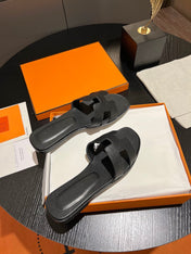 0RAN SANDAL Leather Black