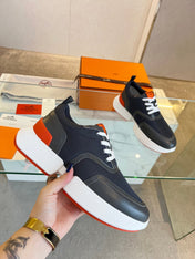 GIGA SNEAKER BLACK CALFSKIN BLACK SOLE