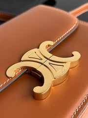 TRIOMPHE TEEN 22 CINNAMON BROWN COWHIDE