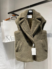 MAX MARA 25S SLEEVELESS TEDDY VEST 90550