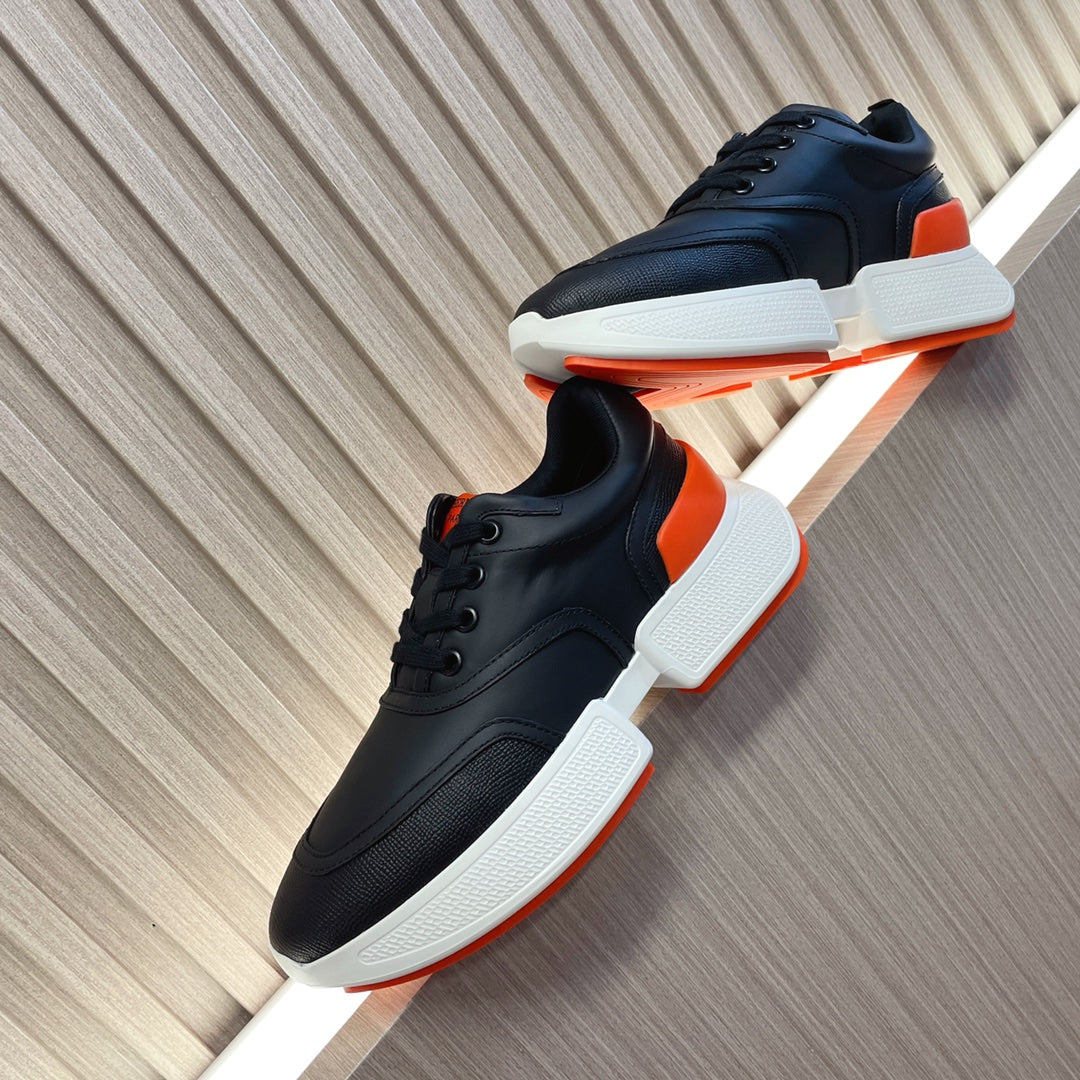 GIGA SNEAKER GLOSSY BLACK CALFSKIN